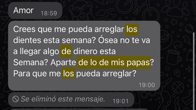 Christian Nodal publicó conversación con Belinda en la que ella le pedía dinero